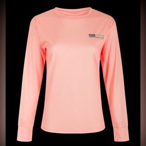 Drake Performance Fishing DPF Peach Long Sleeve Shirt XS